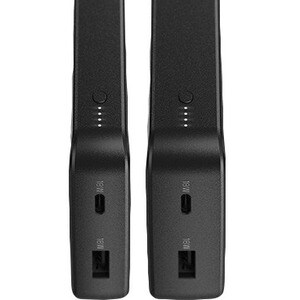 POWER BANK 10K MAH USB A AND C 18W USB-PD + WIRELESS 10W BLACK