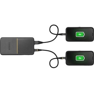 OtterBox Power Bank - Black - 20000 mAh - 3 A - 5 V DC, 9 V DC, 12 V DC Output - 5 V, 9 V, 12 V Input - 2 x USB - Black