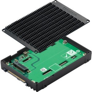 Boîtier Pour Disque Dur QNAP PCI Express NVMe 4.0 x4 - U.2 (SFF-8639) Interface hôte Interne - 1 x SSD supporté - 1 x Baie