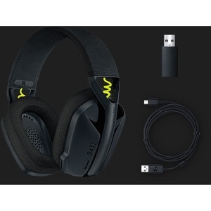 Auriculares de gaming Logitech G435 Inalámbrico Sobre la oreja Estéreo - Negro, Amarillo - Cerrado - 1000cm - Bluetooth - 