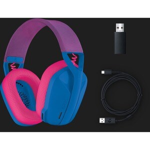 Auriculares de gaming Logitech G435 Inalámbrico Sobre la oreja Estéreo - Rosa, Azul - Cerrado - 1000cm - Bluetooth - 45Ohm