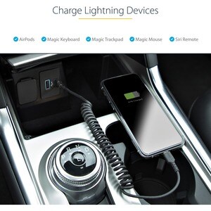 StarTech.com 1m (3ft) USB C to Lightning Cable, MFi Certified, Coiled iPhone Charger Cable, Black, Durable TPE Jacket Aram