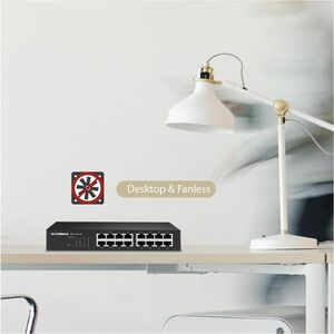 Switch Ethernet Edimax GS-1016 16 Porte - Gigabit Ethernet - 10/100/1000Base-T - 2 Layer supportato - 18 W Consumo energet