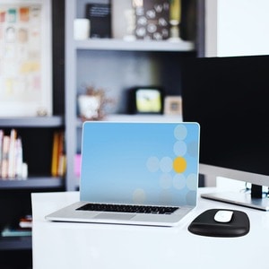 StarTech.com Mouse Pad with Hand rest, 6.7x7.1x 0.8in (17x18x2cm), Ergonomic Mouse Pad w/ Wrist Support, Non-Slip PU Base,