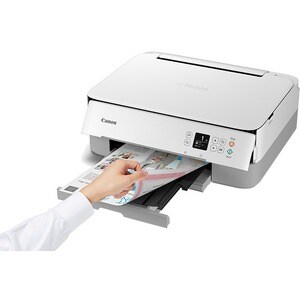 Canon PIXMA TS6420a Wireless Inkjet Multifunction Printer - Color - White - Copier/Printer/Scanner - 4800 x 1200 dpi Print