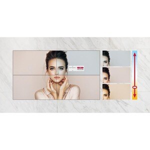 LG 49'' 500 nits FHD Slim Bezel Video Wall - 49" - 8 GB - 1920 x 1080 - Direct LED - 500 cd/m² - 1080p - HDMI - USB - DVI 