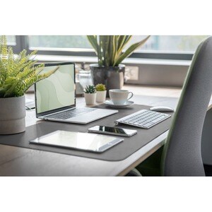 Digitus Gaming Mouse Pad - 2 mm x 900 mm x 430 mm Dimension - Dark Grey, Grey - Synthetic Leather - Dirt Resistant, Scratc