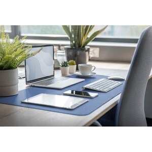 Digitus Gaming Mouse Pad - 2 mm x 900 mm x 430 mm Dimension - Blue, Brown - Synthetic Leather - Anti-slip, Stain Resistant