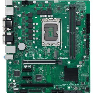 Schede madri desktop Asus H610M-C-CSM - Intel H610 Chipset - Presa LGA-1700 - Micro ATX - Pentium Gold, Celeron, Core i5, 