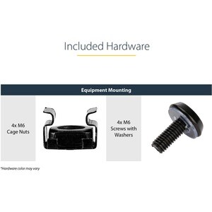 StarTech.com Étagère Rack 19 pouces 1U - Plateau Rackable Universel - Étagère Cantilever Baie de Brassage 19" - Max 25kg -