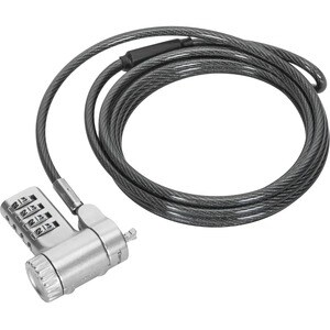 Targus DEFCON ASP96GL-S Cable Lock For Docking Station, Monitor, Notebook - 2 m Cable - Resettable - 4-digit - Patented T-