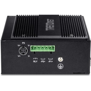 TRENDnet 10-Port Hardened Industrial Unmanaged Gigabit PoE ++ DIN-Rail Switch, 4 Gigabit PoE++ Ports, 4 Gigabit PoE+, 2 Gi