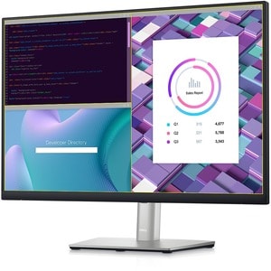 Dell P2423 24" WUXGA WLED LCD Monitor - 16:9 - Black, Silver - 24" Class - In-plane Switching (IPS) Black Technology - 192