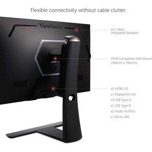 ViewSonic Elite XG320Q 32 Zoll Class WQHD LED-Monitor - 16:9 Format - Schwarz - 81,3 cm (32 Zoll) Viewable - IPS-Technolog