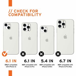 Urban Armor Gear [U] Lucent Series iPhone 13 5G Case - Clay - For Apple iPhone 13 Smartphone - Microdot Pattern - Clay - I