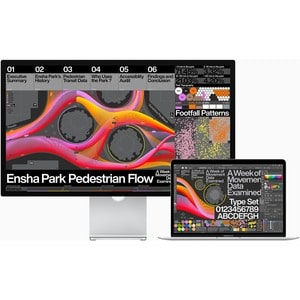 Apple Studio 27" Class Webcam 5K LCD Monitor - 27" Viewable - 5120 x 2880 - 1 Billion Colors - 600 Nit - Speakers