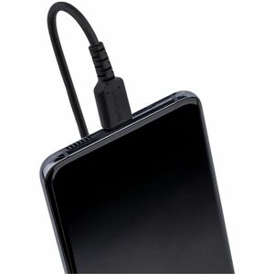 StarTech.com Cable de 1m de Carga USB A a USB C, Cable USB Tipo C en Espiral de Carga Rápida, Cable USB 2.0 A a USBC Negro