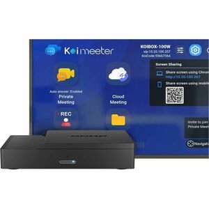 QNAP KOIBOX-100W Video Conference Equipment - Small/Medium Room Size Supported - Black - For Classroom Video (Content) - S
