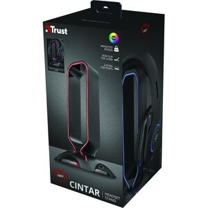 Trust Cintar Headset-Halterung - 25,5 cm Höhe x 13 cm Breite x 13 cm Tiefe - Schwarz
