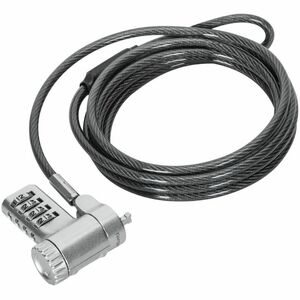 Targus DEFCON ASP96GLX-25S Cable Lock For Monitor, Notebook, Docking Station, Computer, Telephone - 1.98 m Cable - 4-digit