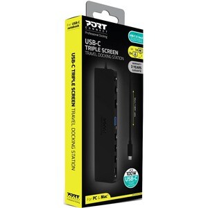 Port Connect USB Type C Docking Station for Desktop PC, Notebook - Memory Card Reader - SD - 60 W - 1 Displays Supported -