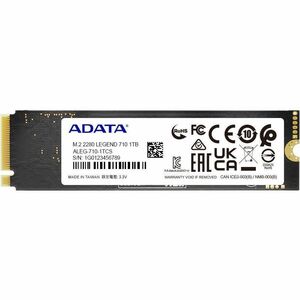 Adata LEGEND 710 ALEG-710-1TCS 1 TB Solid State Drive - M.2 2280 Internal - PCI Express NVMe (PCI Express NVMe 3.0 x4) - 2