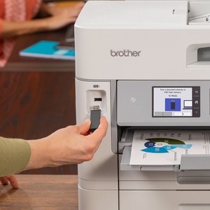 Brother Workhorse MFC-J5955DW Wireless Inkjet Multifunction Printer - Color - Copier/Fax/Printer/Scanner - 30 ppm Mono/30 