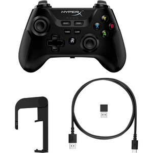 HyperX Gaming Pad - Cable, Wireless - Bluetooth - USB - PC, Android2.95 m Cable - Black