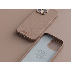 Coque Njord Fabric - pour Apple iPhone 14 Pro Max Smartphone - Rose des sables - Résistant aux chocs, Résistant aux rayure