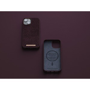Njord Case for Apple iPhone 14 Smartphone - Rust - Drop Resistant, Scratch Resistant, Dirt Proof - Salmon Leather