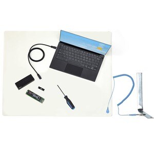 ESD Matte, Elektronikreparatur Antistatikmatte, Antistatische Matte/Tischmatte, lösbarer Erdungskabel mit Krokodilklemme -