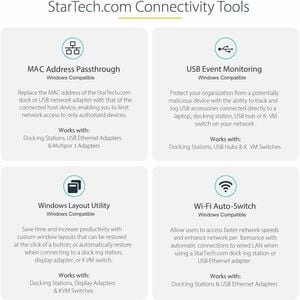 StarTech.com Docking Station - for Tablet PC, Notebook - Memory Card Reader - microSD, SD, SDHC, SDXC - 100 W Power Supply