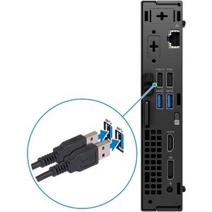 Dell OptiPlex 3000 Desktop Computer - Intel Core i5 12th Gen i5-12500T Hexa-core (6 Core) 2 GHz - 8 GB RAM DDR4 SDRAM - 25