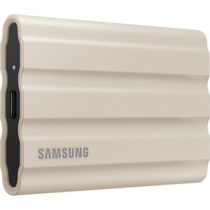 Samsung T7 MU-PE1T0K/WW 1 TB Portable Rugged Solid State Drive - External - Moonrock Beige - Desktop PC, MAC Device Suppor