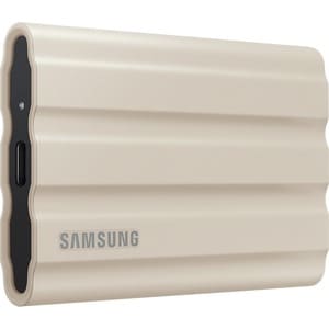 Samsung T7 MU-PE2T0K/WW 2 TB Portable Rugged Solid State Drive - External - Moonrock Beige - Desktop PC, MAC Device Suppor