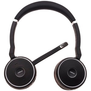 Jabra Evolve 75 Headset - Stereo - Wireless - Bluetooth - 98.4 ft - 150 Hz - 6.80 kHz - On-ear - Binaural - Ear-cup - Nois