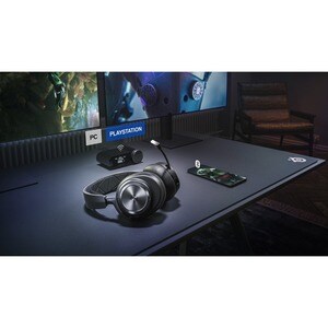 SteelSeries Arctis Nova Pro Wired/Wireless Over-the-head Stereo Gaming Headset - Black - Binaural - Ear-cup - 1219.2 cm - 