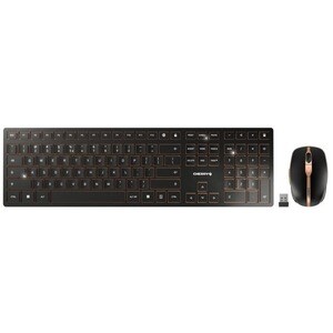 CHERRY DW 9100 Keyboard & Mouse - QWERTZ - German - USB Scissors Wireless Bluetooth/RF 4.0 2.40 GHz Keyboard - Keyboard/Ke