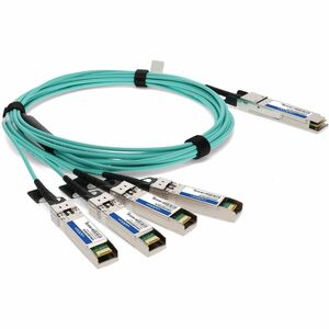 AddOn 4 m Fibre Optic Network Cable - 1 - TAA Compliant - Cable for Network Device - First End: 1 x QSFP+ Network - Male -