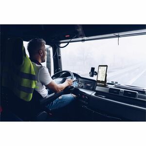 CTA Digital Vehicle Dash Mount Kit with Wireless Inductive Charging Case - 75 x 75, 100 x 100 - VESA Mount Compatible - Ru