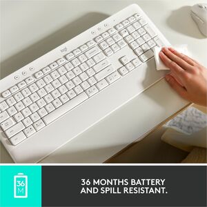 LA K650 WIRELESS KEYB OFF-WHITE ENGLISH