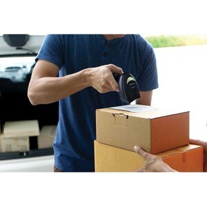 Handheld Barcode Scanner - Cable Connectivity - Black - USB Cable Included - Base Station/Charger - 510.54 mm Scan Distanc