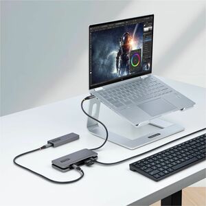 StarTech.com 4-Port USB-C Hub, USB 3.2 Gen 2, 10Gbps, 100W Power Delivery Pass-Through, 12.6in (32cm) Cable, Portable USB 