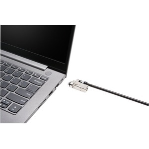 Kensington Slim NanoSaver Cable Lock For Notebook - 1.80 m Cable - Master Keyed Lock - Carbon Steel - For Notebook