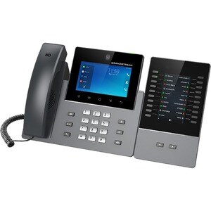 Grandstream GXV3450 IP Phone - Corded - Corded - Wi-Fi, Bluetooth - Desktop - VoIP - IEEE 802.11a/b/g/n/ac - 2 x Network (