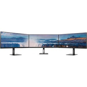 AOC CU34V5C 34" Class UW-QHD Curved Screen LCD Monitor - 21:9 - Matte Black - 86.4 cm (34") Viewable - Vertical Alignment 