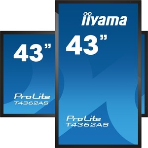 Écran tactile LCD iiyama ProLite T4362AS-B1 43" Class - 16:9 8 ms - 108 cm (42,5") Viewable - Dalle à Technologie Capaciti