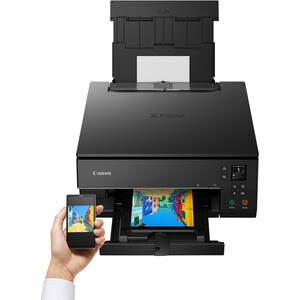 Canon PIXMA TS6350a Sem fios Impressora multi-funcional de jato de tinta - Cor - Preto - Copiadora/Impressora/Scanner - 48