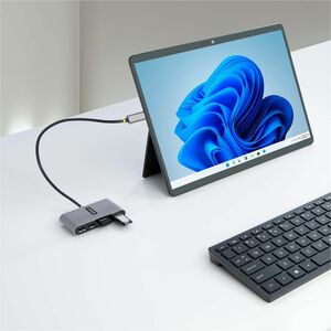 StarTech.com 4-Port USB-C Hub with 100W Power Delivery Pass-Through, 2x USB-A + 2x USB-C, 5Gbps, 1ft/30cm Long Cable, Port