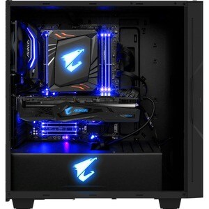 Aorus C300 GLASS Computer Case - Micro ATX, ATX Motherboard Supported - Mid-tower - Steel, Plastic, Tempered Glass - Black